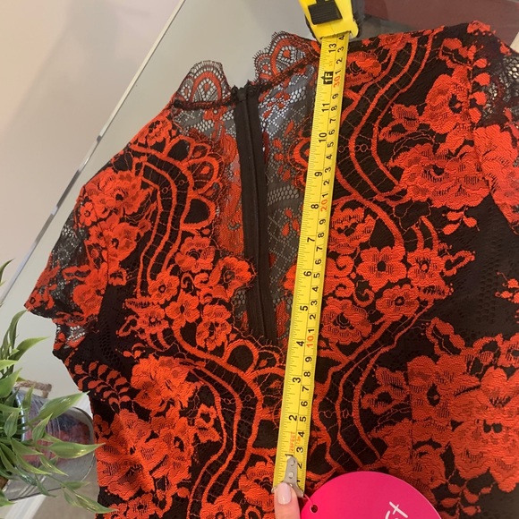 ❤️SOLD❤️Lace Short Sleeve Mini Dress - Picture 6 of 9